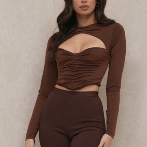 House of CB Tops - NWT House of CB Natelle Gathered Corset Crop Top!